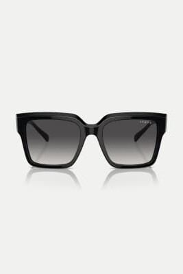 Квадратные солнцезащитные очки с серыми стеклами артикул 144263488