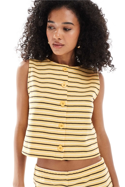 Бесрукавный жилет из мягкой ребристой ткани премиум-класса артикул 150036828