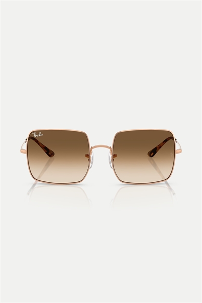 Классические квадратные солнцезащитные очки Square 1971 с коричневыми стеклами артикул 144263673