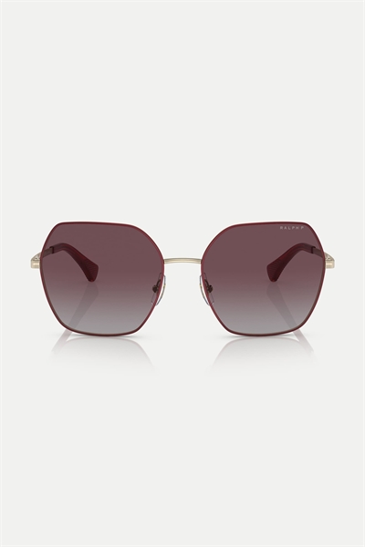 Солнцезащитные очки Ra4138 с квадратной оправой и поляризованными линзами фиолетового цвета артикул 139179603