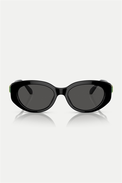 Овальные солнцезащитные очки Sk6002 с серыми стеклами артикул 152283305