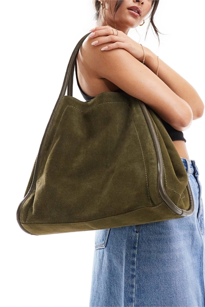 Трубчатая сумка из замши артикул 136177399