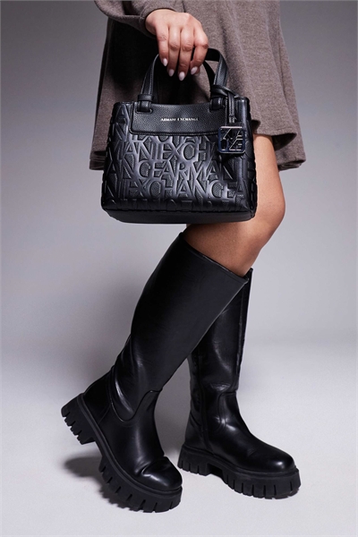 Сумка-тоут из кожи с фактурой «пеббл» от Liz артикул 154027126