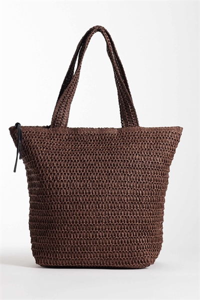 Сумка-тоут из соломы, связанная крючком артикул 153252433