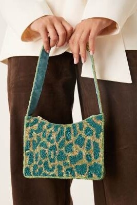 Сумка через плечо с бисером в виде животных артикул 151092066