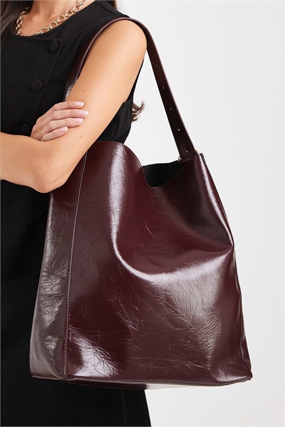 Большая сумка через плечо свободного кроя артикул 149135449