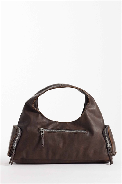 Сумка из искусственной кожи в стиле винтаж с небрежным кроем артикул 154312463