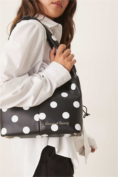 Сумка-слинг в горошек артикул 148516363