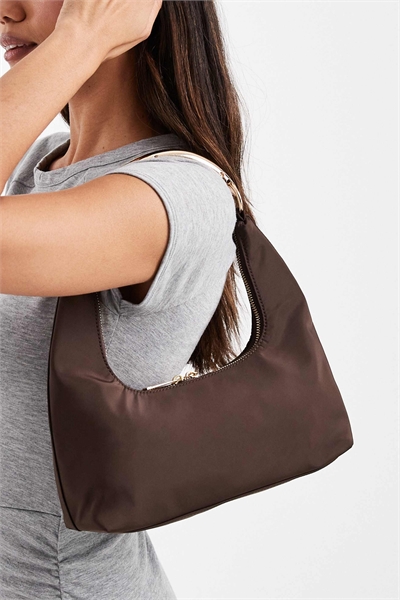 Сумка через плечо с золотистой металлической ручкой артикул 151096018