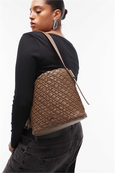 Сумка-ведро с плетеными ручками артикул 151484998