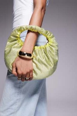 Сумка через плечо с стразами артикул 143261265