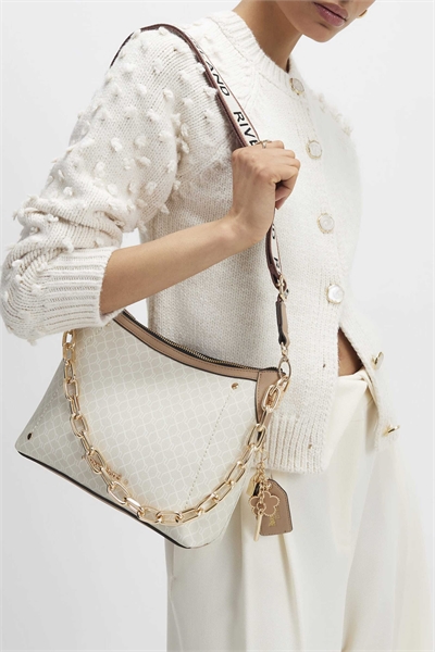 Сумка через плечо с монограммой на передней части артикул 155188849