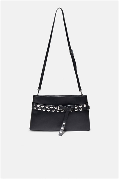 Сумка через плечо с ремнем, украшенным заклепками артикул 155663706