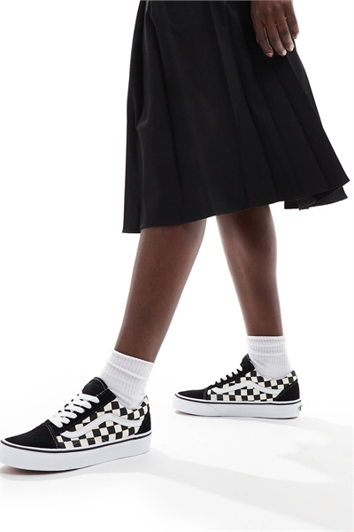 Кроссовки Old Skool в клетку артикул 127484719