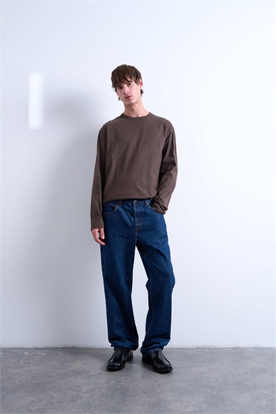 Футболка с укороченным кроем и длинными рукавами артикул 151091225