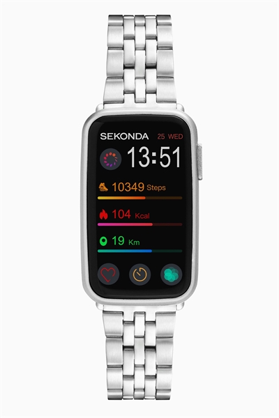 Часы прямоугольной формы с ремешком шириной 26 мм серого цвета артикул 152188944