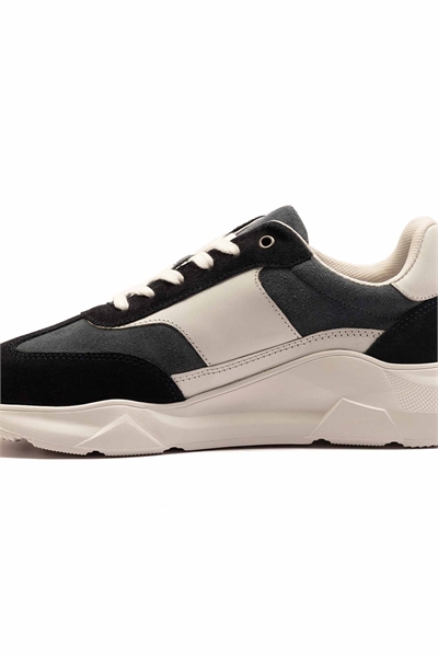 Мужские кожаные кроссовки «COLLINS» в стиле кэжуал на шнурках артикул 148272029