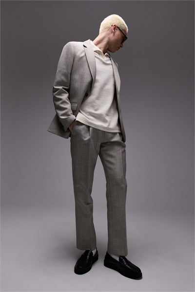 Брюки классического кроя с гладкой текстурой артикул 140134469