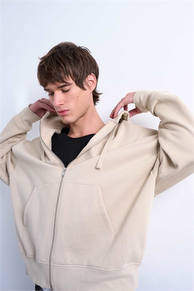 Толстовка с капюшоном и застежкой-молнией свободного кроя для полных артикул 144908037