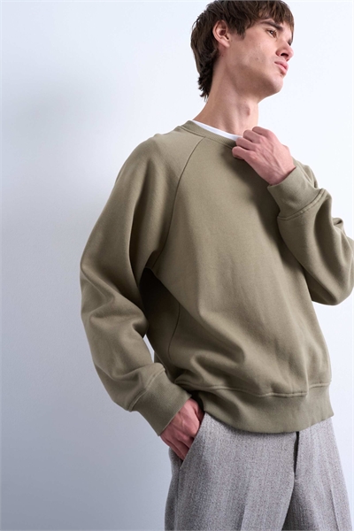 Толстовка с рагланными рукавами и прямого кроя артикул 148607021