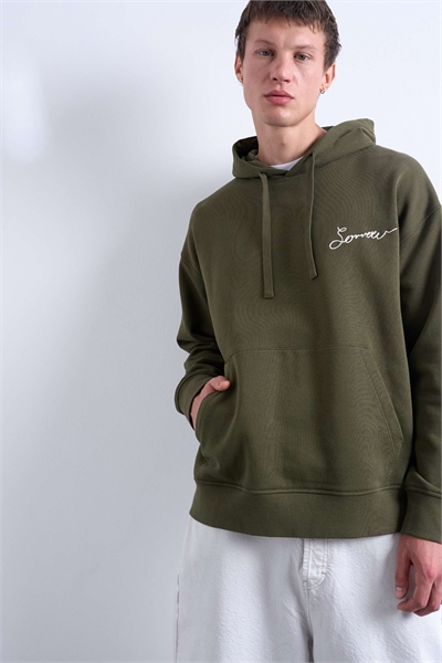 Худи свободного кроя с вышивкой «Sorrow» артикул 148078073