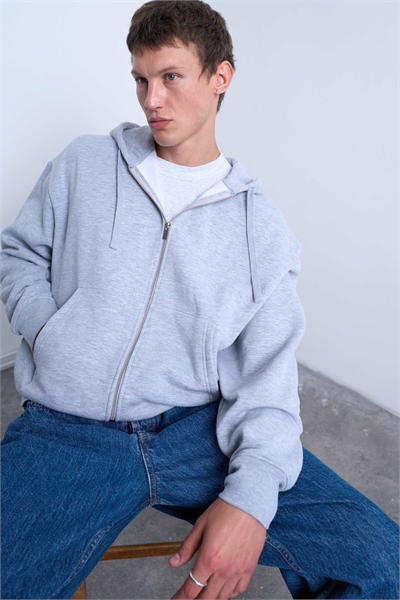 Худи с капюшоном и полной застежкой-молнией, свободный крой, для полных артикул 138663255