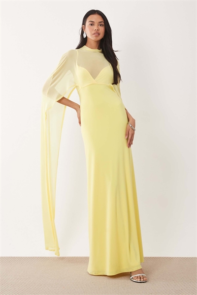 Платье-макси с объемным плащом артикул 156005681