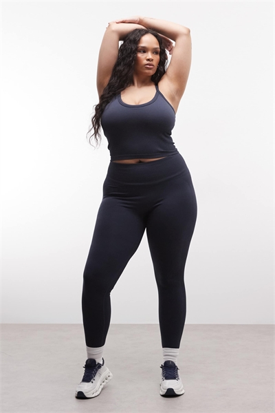 Леггинсы для фитнеса с высокой талией и бесшовной конструкцией, подчеркивающие изгибы тела артикул 151335376