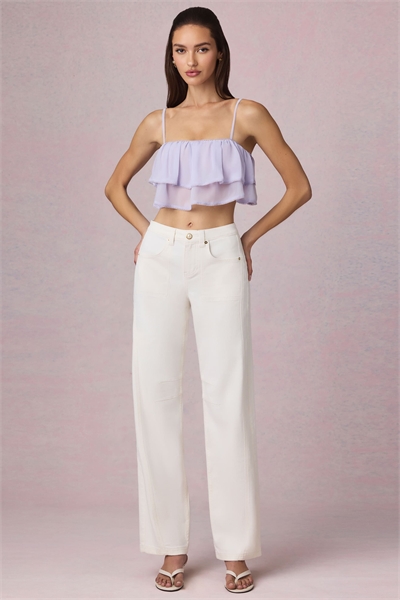 Джинсы с прямыми брючинами и средней посадкой артикул 155585016