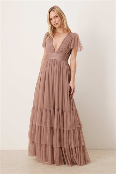 Макси-платье с рукавами-крылышками от Bridesmaid Madison артикул 154401416