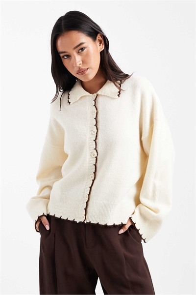 Кардиган с отстрочкой артикул 152706038