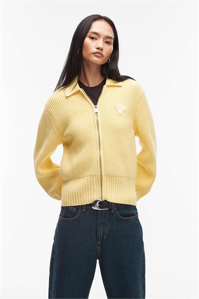 Кардиган из трикотажа на молнии артикул 154085457