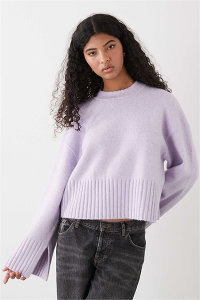 Свободный вязаный свитер артикул 154899252