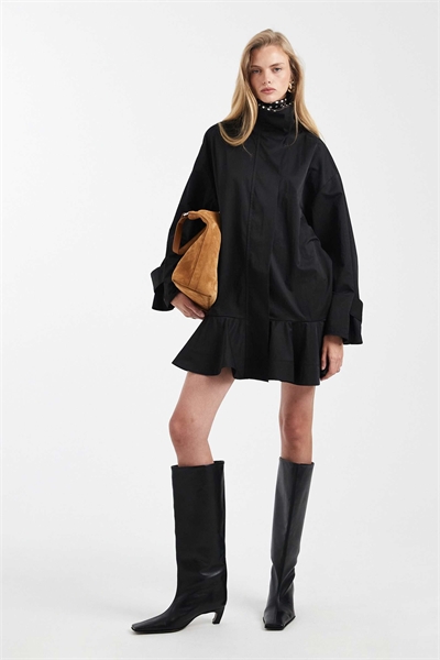 Мини-платье с декором в виде траншей артикул 155335427