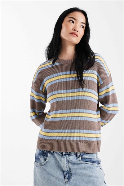 Свитер из трикотажа с добавлением хлопка артикул 155574276