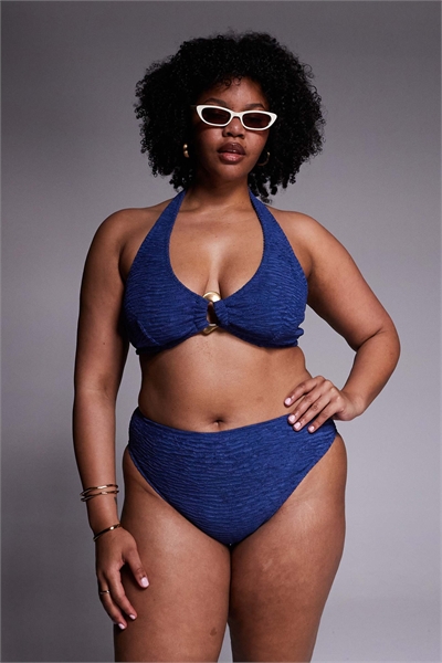 ASOS DESIGN Curve Oceana Azores — бикини с высокой талией и глубоким вырезом на бедрах артикул 150777213