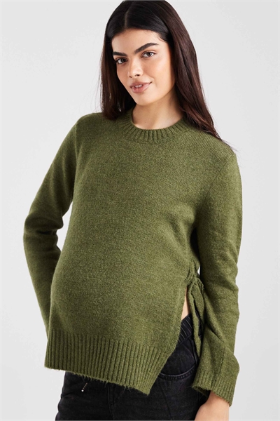 Вязаный свитер с завязками по бокам от Mamalicious Maternity артикул 150661270