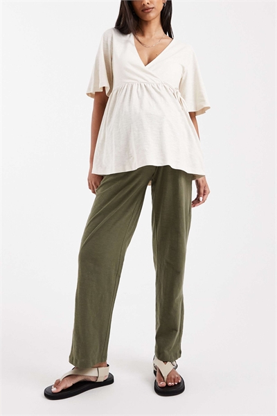 Mamalicious Maternity: легкие летние брюки с широкими брючинами для беременных артикул 153748853