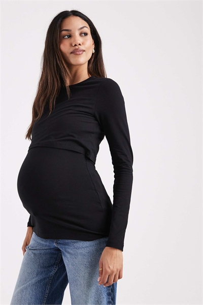 Топ из джерси с длинными рукавами от Mamalicious для беременных и кормящих мам артикул 151747764