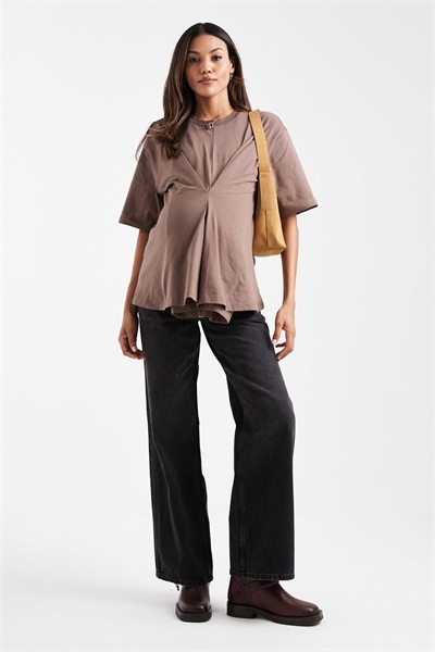 ASOS DESIGN Джинсы для беременных с широкими брючинами в стиле «dad jeans» артикул 140699868