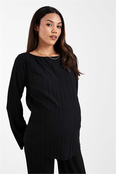 Блузка с длинным рукавом и плиссировкой от Mamalicious Maternity co-ord артикул 151747767