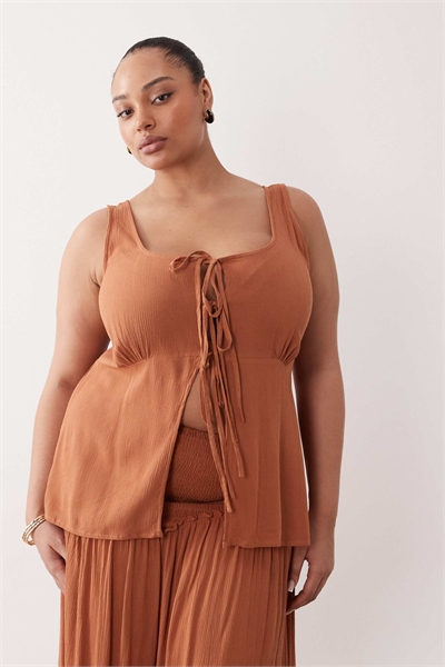 Топ с завязками спереди co-ord артикул 152383819