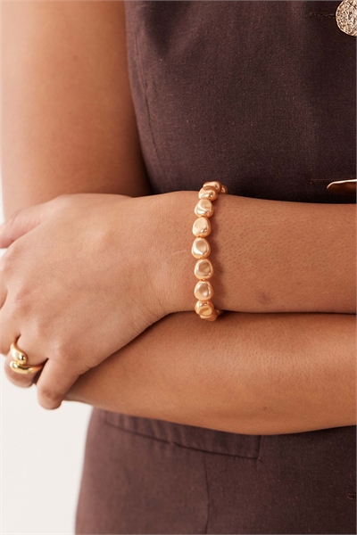 Браслет ASOS DESIGN Curve с перемычкой в форме буквы T и элементами из искусственных жемчужин артикул 150975899