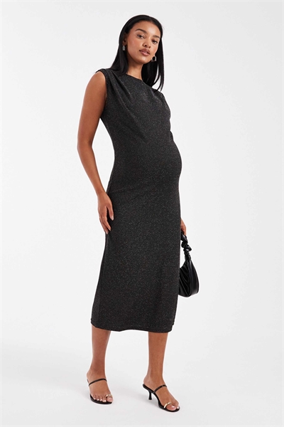 Платье-миди без рукавов с V-образным вырезом и блестками от Mamalicious Maternity артикул 149956981