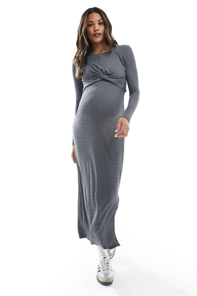 Юбка из трикотажа с ребристой фактурой от Mamalicious Maternity co-ord артикул 148917143