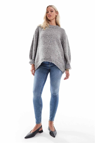 ASOS DESIGN — джинсы-скинни для беременных с завышенной талией артикул 135374348