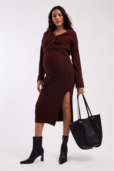 Вязаная юбка средней длины от Mamalicious Maternity co-ord артикул 149855400