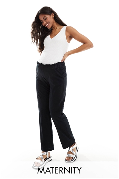 Mamalicious Maternity: легкие летние брюки с широкими брючинами для беременных артикул 134311260