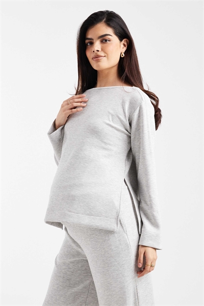 Топ с длинными рукавами и лодочным вырезом co-ord артикул 151963723