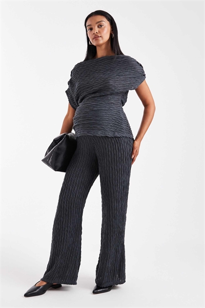Брюки из фактурного джерси с широкими брючинами co-ord артикул 149832559